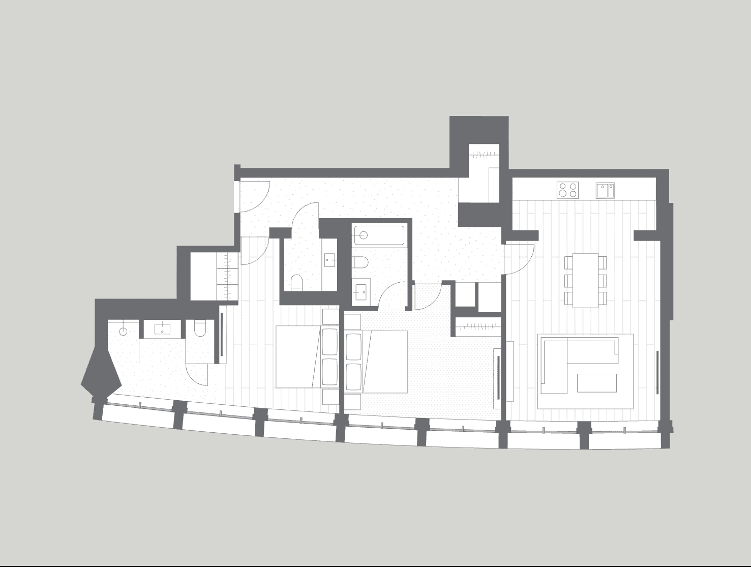 Centre Point Residences | Example Two Bedroom Apartment